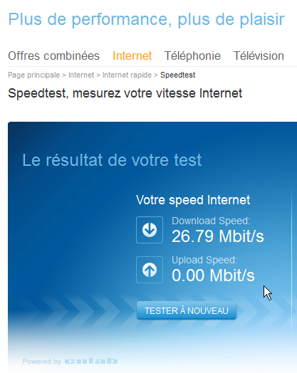 Speed-test UPC-Cablecom 13h13